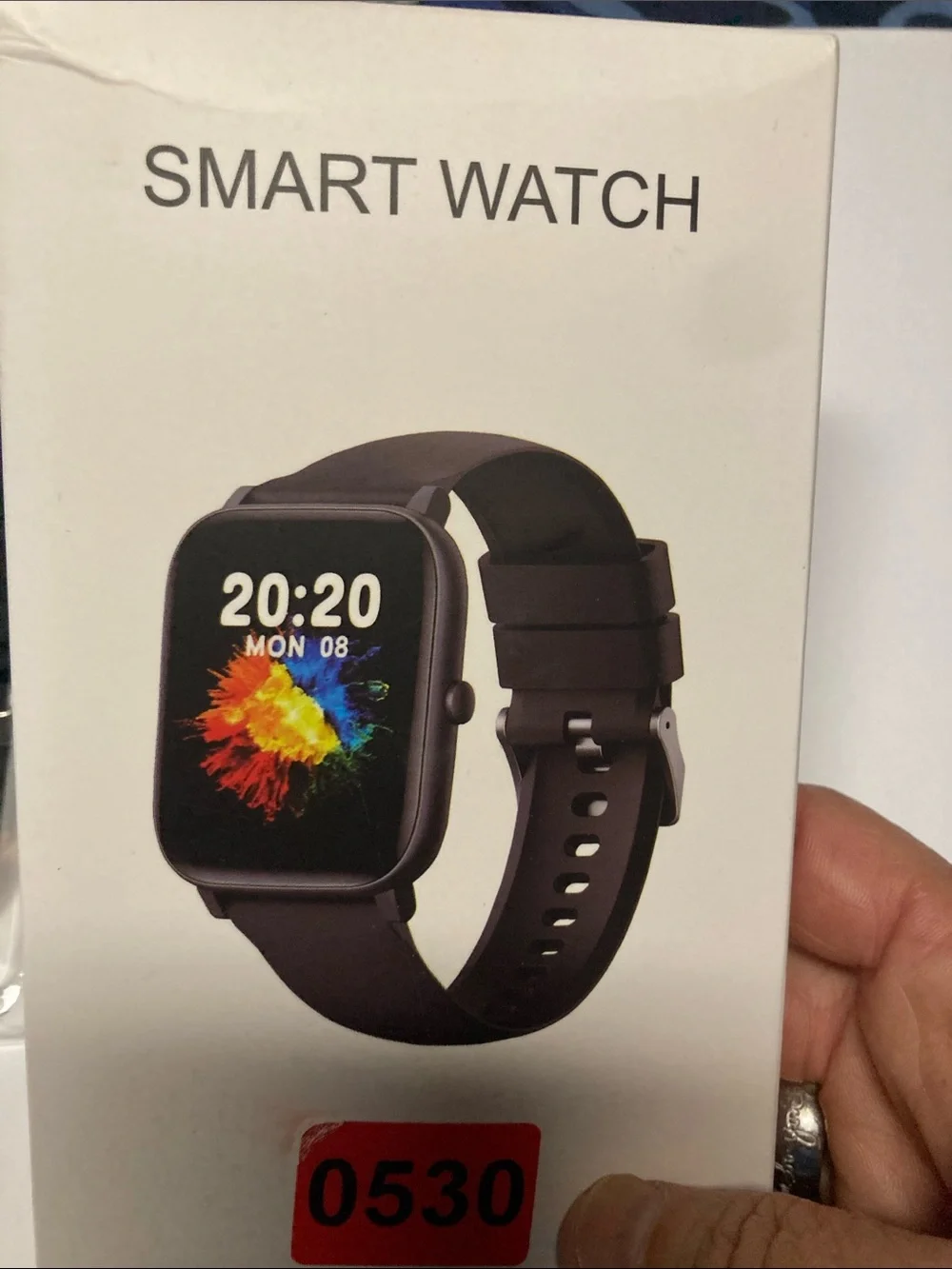 Black Smart Watch with Silicone Band - Smart Watch